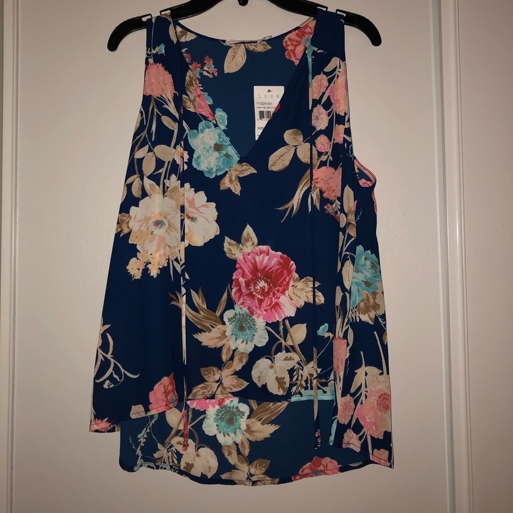 Lush floral blouse
